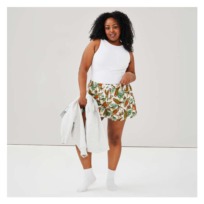 Women+ Cotton Pajama Short - Khaki Green
